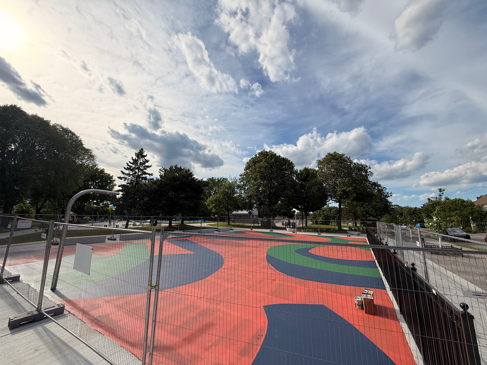 Gallery photos for Bold Basketball Court Painting at Bottineau Field Park in Northeast Minneapolis: Image #5