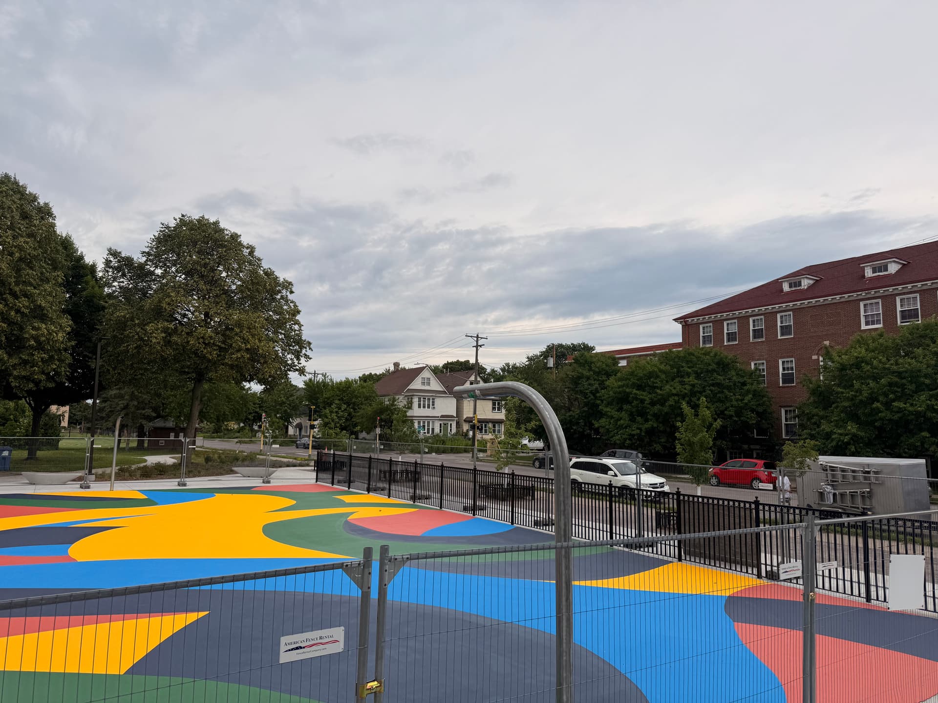 Gallery photos for Bold Basketball Court Painting at Bottineau Field Park in Northeast Minneapolis: Image #9