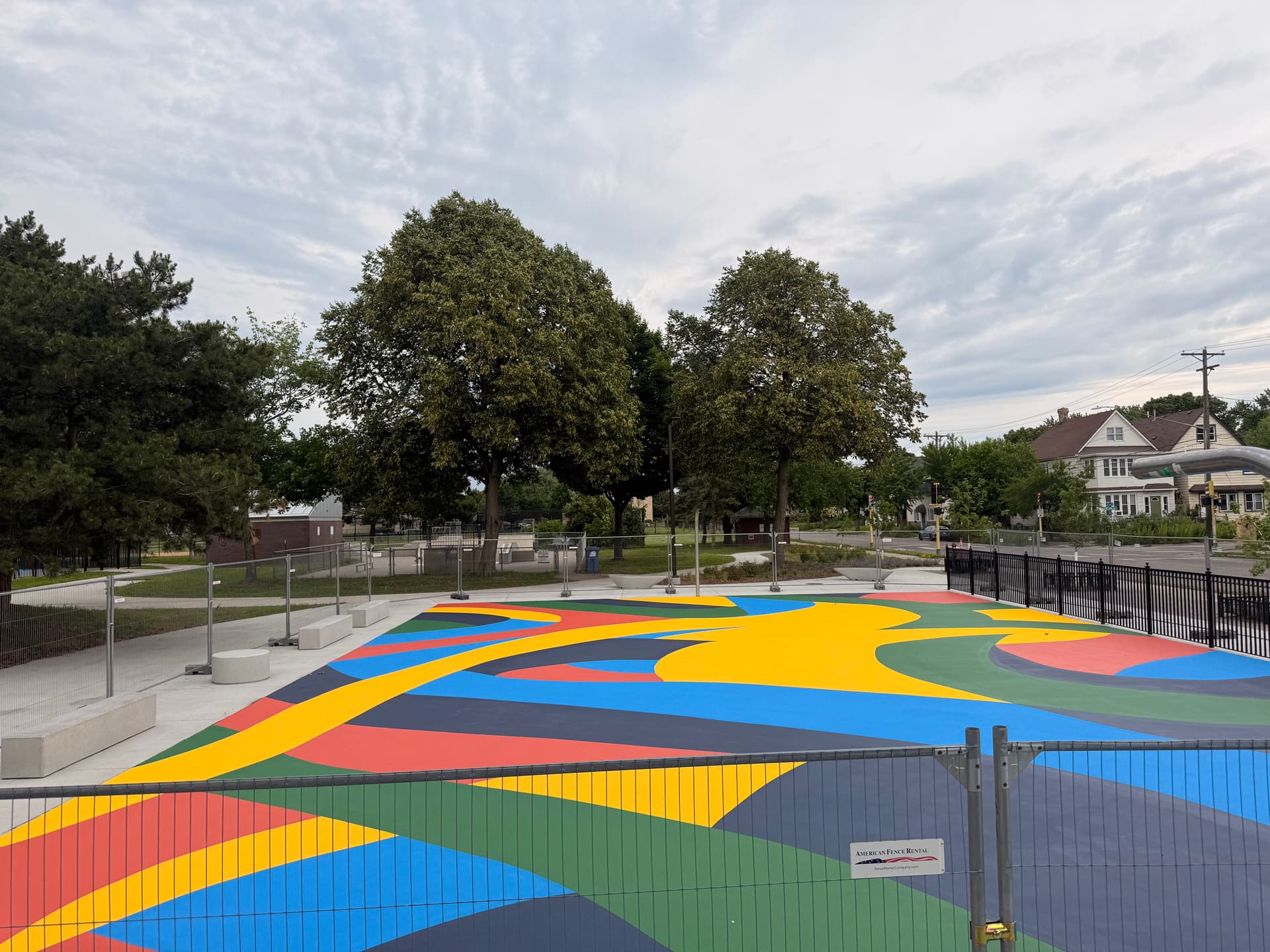 Gallery photos for Bold Basketball Court Painting at Bottineau Field Park in Northeast Minneapolis: Image #8