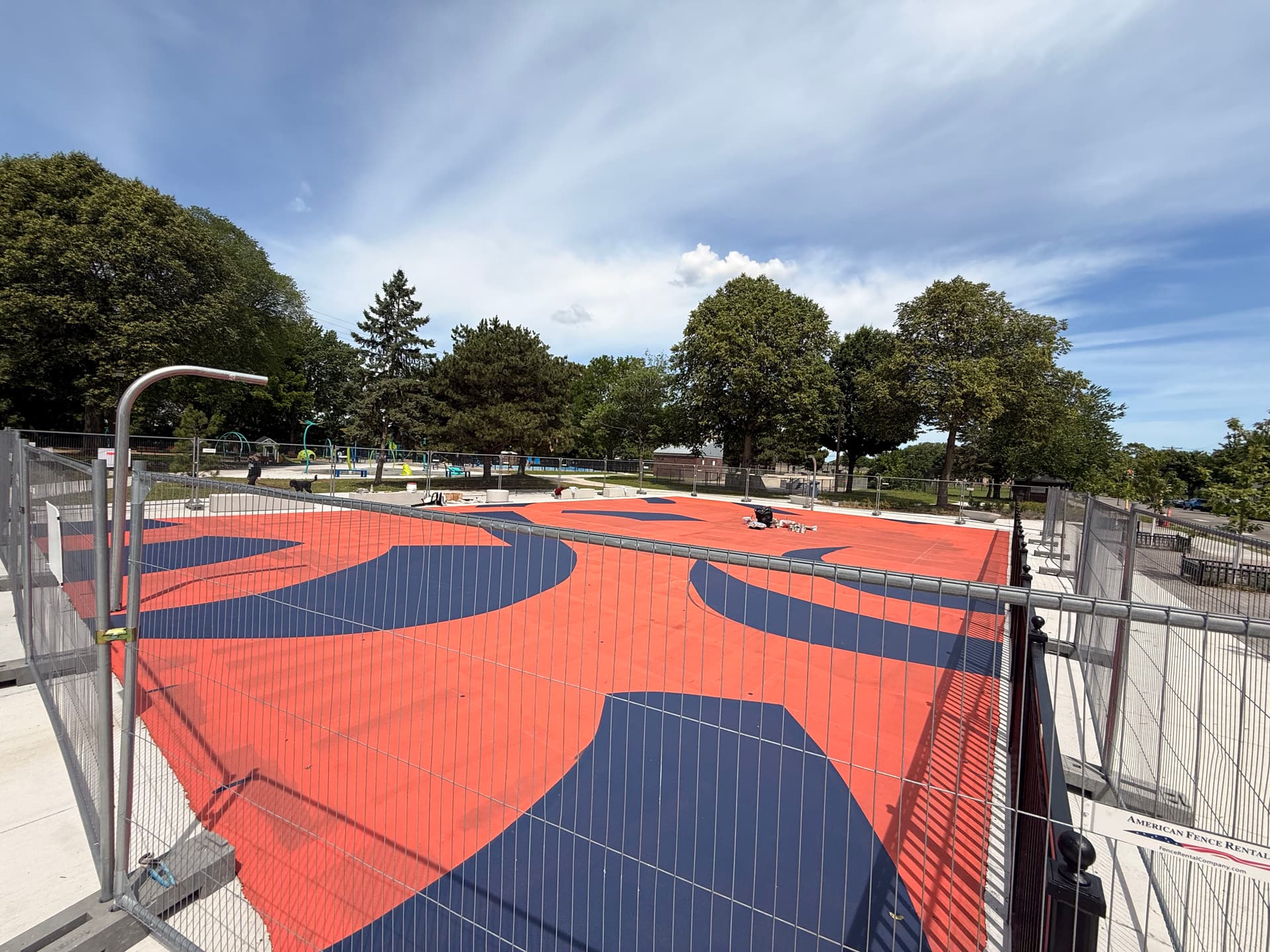 Gallery photos for Bold Basketball Court Painting at Bottineau Field Park in Northeast Minneapolis: Image #4