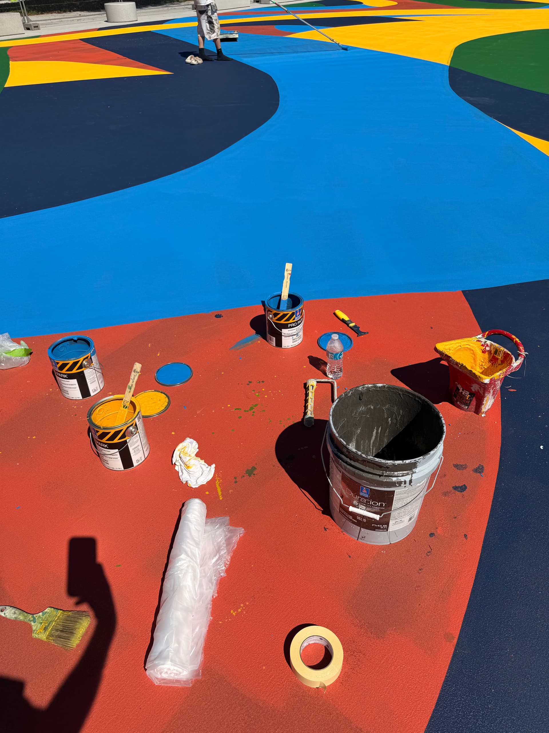 Gallery photos for Bold Basketball Court Painting at Bottineau Field Park in Northeast Minneapolis: Image #6