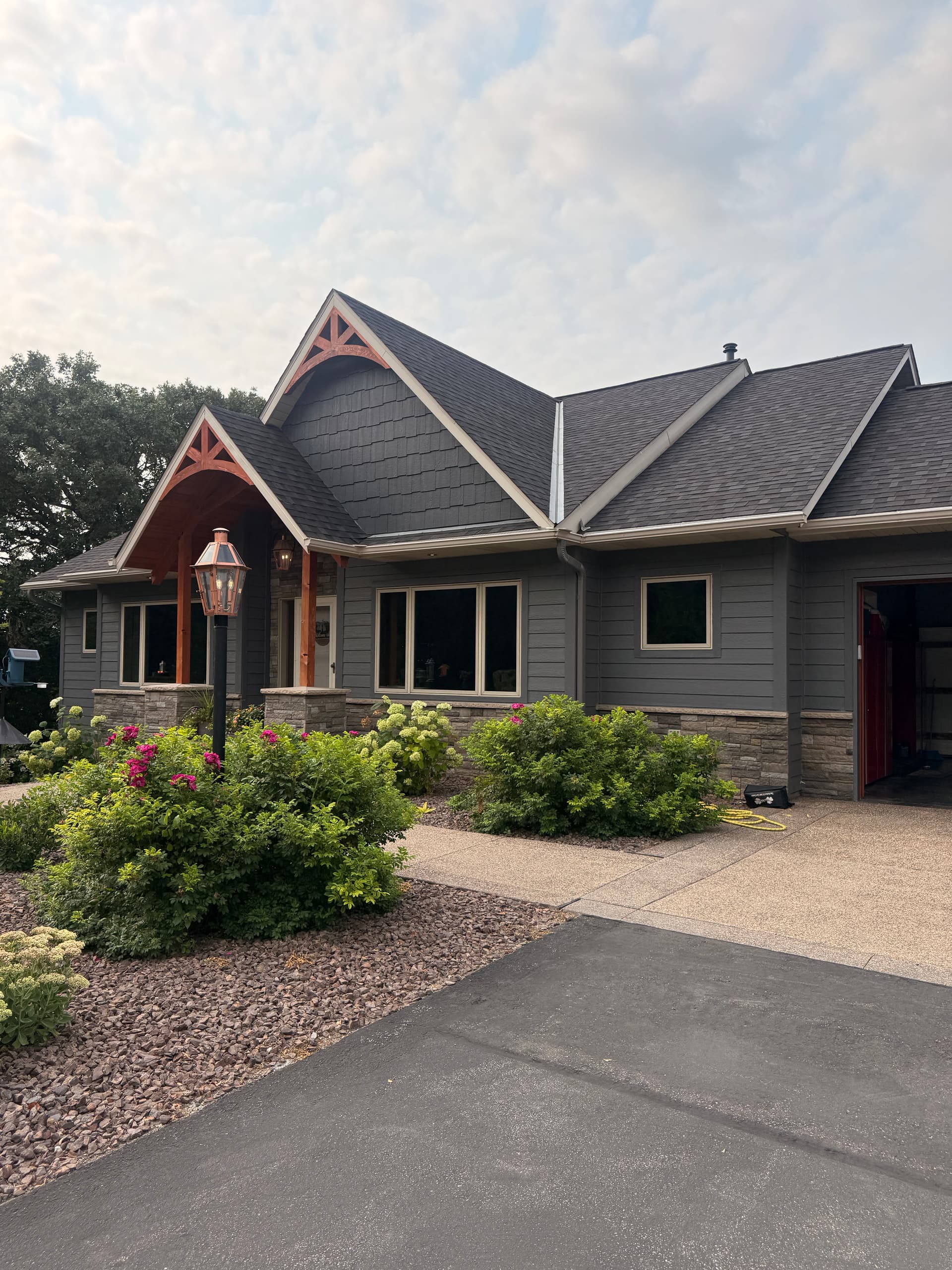 Gallery photos for Painting Soffits, Fascia, and Windows to Match New Exterior: Image #2
